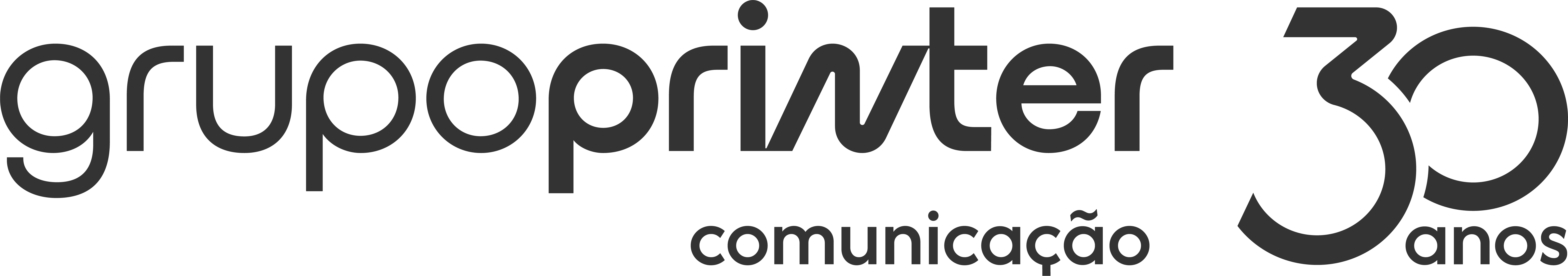 Logo cinza escuro · fundo branco